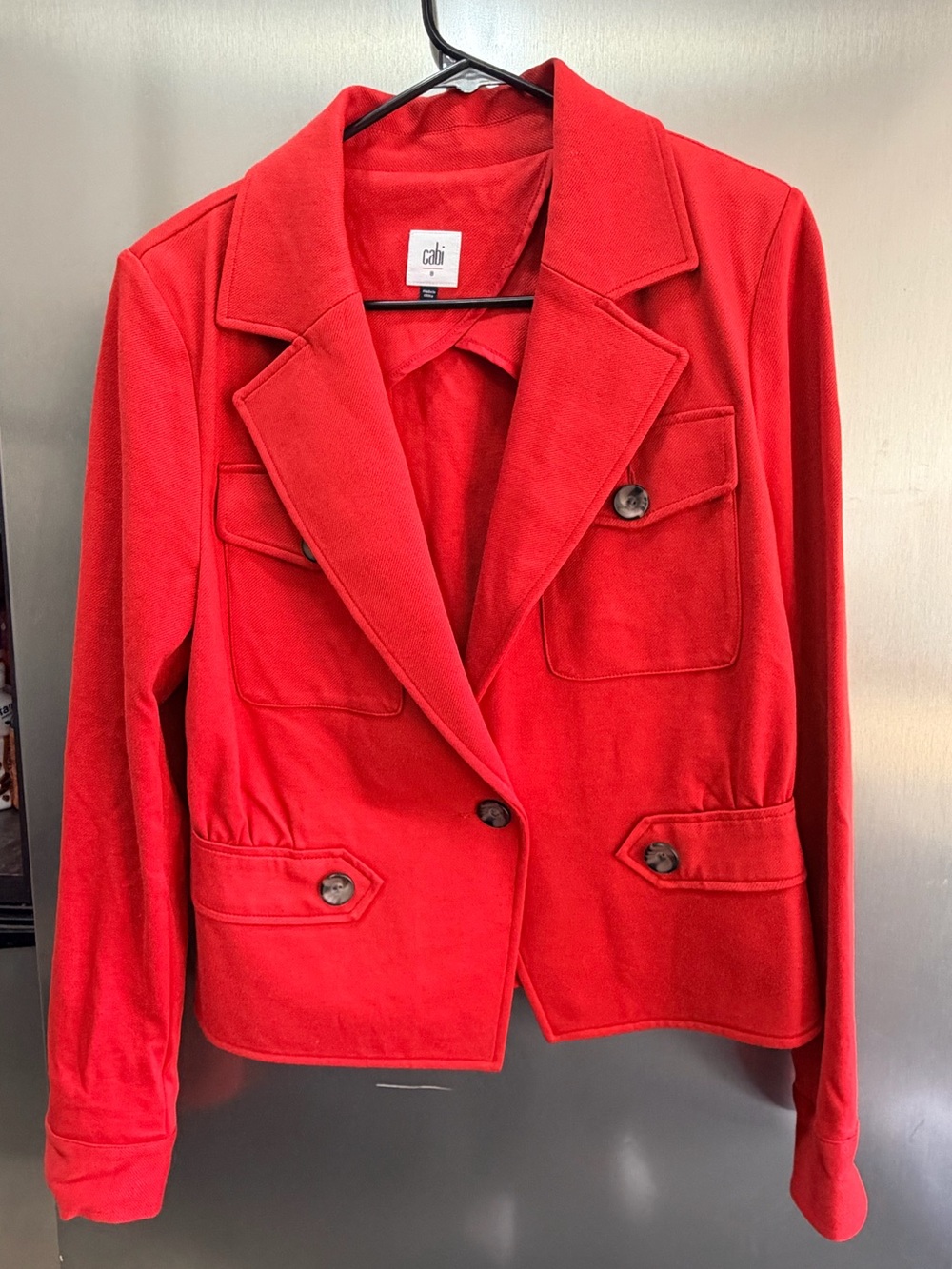 CAbi Red Tailored Blazer Jacket